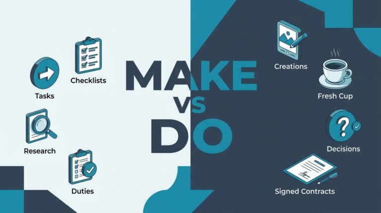 When to use “Make” and “Do” in English